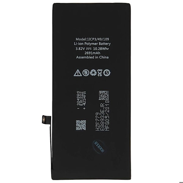 Internt batteri iPhone 8 Plus 2691 mAh Li-Ion ersätter 1IP3/49/109 Svart