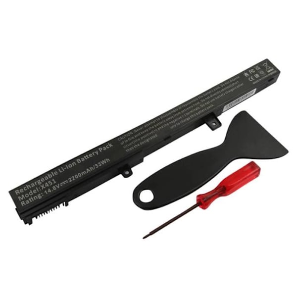 Batteri til Asus X451 A41-X451 14,8V 2200mAh Li-ion med værktøjer sort Svart
