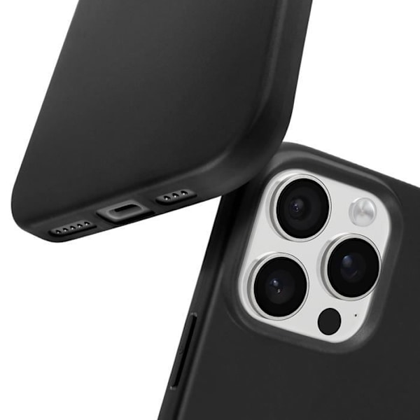 Fodral - MAYAXESS - iPhone 16 Pro Max - Mjukt silikon - Anti-repskydd - Elegant Svart