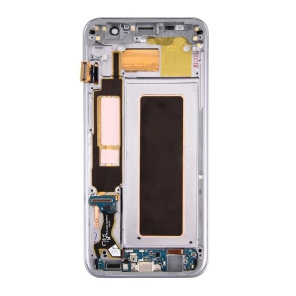 Komplett Block Samsung Galaxy S7 Edge LCD-skärm Touchglas Original Silver Grå