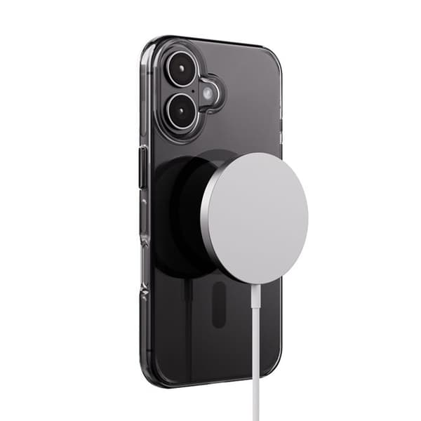 Coque iPhone 16 MagSafe (svart) Crong Clear MAG Pro Sort