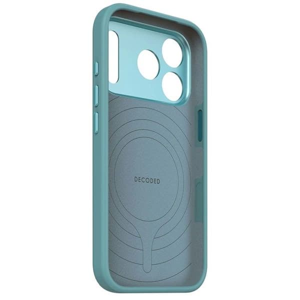 Silikonecover - DECODED - iPhone 17 Pro - Antimikrobiel - Kompatibel med MagSafe - Stødbeskyttelse Blå