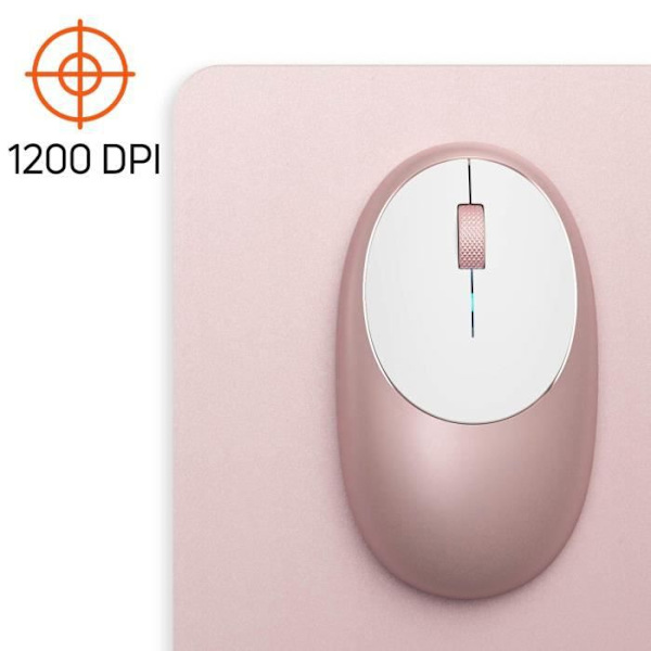 Souris Bluetooth Ergonominen Suunnittelu Lataus USB-C M1 Satechi Rose Kulta Rosa