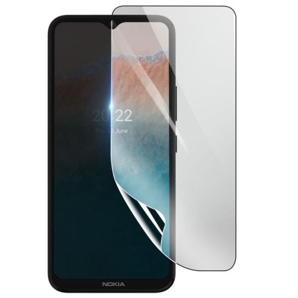 Näytönsuoja - 3MK - Nokia C21 Plus - Iskunkestävä Hydrogeeli - Läpinäkyvä - Naarmuuntumaton Transparent