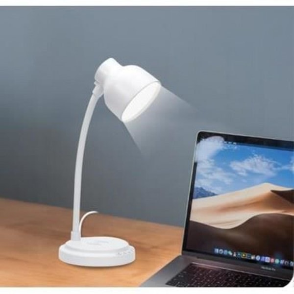 15W induktionsoplader + højtaler + lampe Hvid Bigben Vit