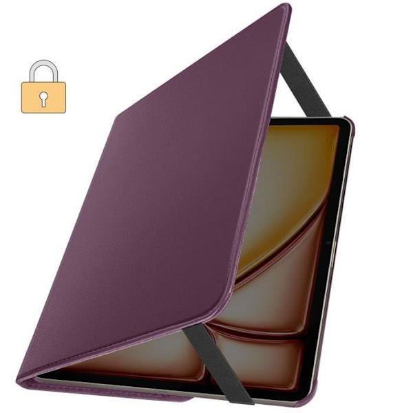 Flipfodral för iPad Air 13 2024 Folio Rotating 360 Stand Stand Lila Lila