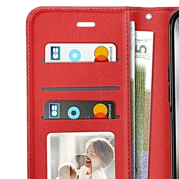 Plånboksfodral för iPhone 15 Pro Max med handledsrem och videostöd Mayaxess Roséguld Roséguld