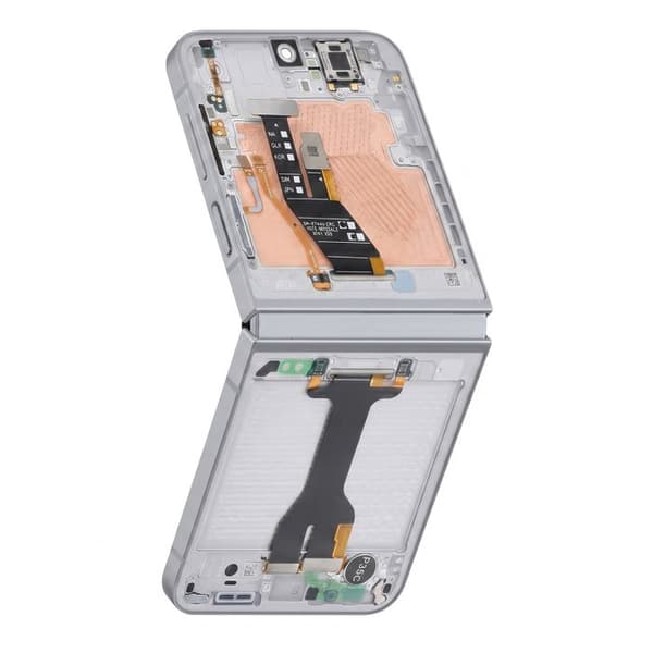Central Chassis til Samsung Galaxy Z Flip 6 Holdbar Struktur Samsung Grå Grå