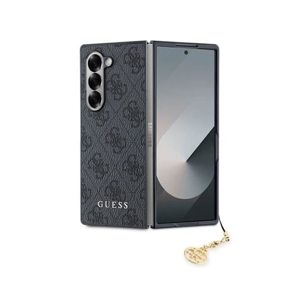 Coque för Samsung Galaxy Z Fold 6 4G Charm Edition med Guess-hänge Grå Grå