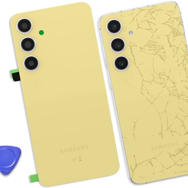 Vaihdatettava takalasi Samsung Galaxy S24 FE Keltainen Gul