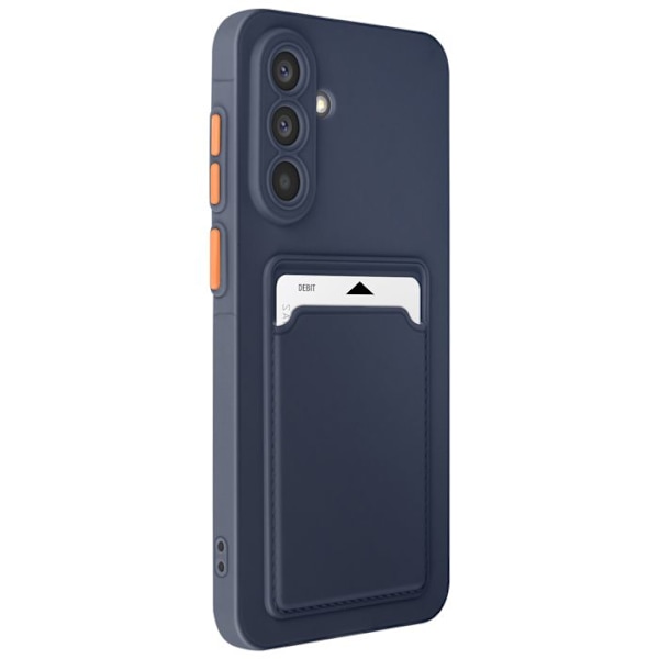 Fodral för Samsung Galaxy A56 Korthållare Mjuk Anti-prickar Mörkblå Blå