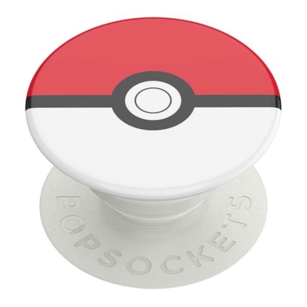 PopGrip - POPSOCKETS - Poké Ball - Turvallinen käden tuki - Vaakasuora ja pystysuora tuki - Laajennettavissa Vit