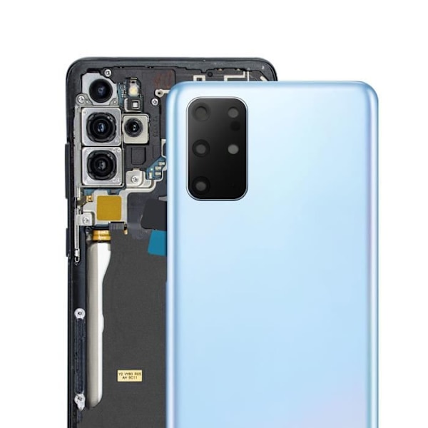 Batteri Cache - Samsung - Galaxy S20 Plus - Blå Himmel - Reservdel - Inbyggt Limband Himmelsblå