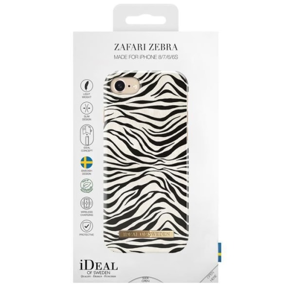 iDeal of Sweden Fashion Case iPhone SE:lle (2020) - 8 - 7 - 6(s) - Zafari Zebra Multicolor