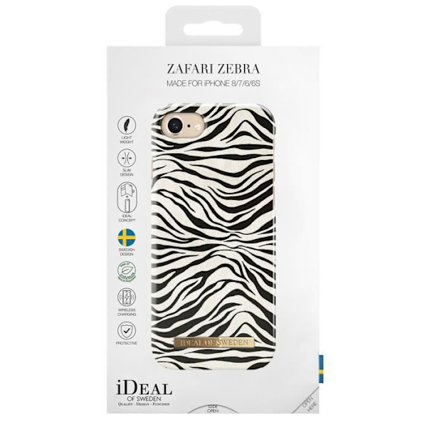 iDeal of Sweden Fashion Case iPhone SE:lle (2020) - 8 - 7 - 6(s) - Zafari Zebra Multicolor Flerfärgad