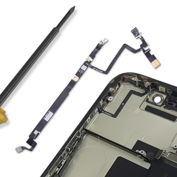 Erstatnings Bluetooth-nappe til iPhone 16 Pro Sort Svart
