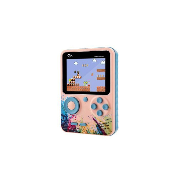 Konsol emulator - TECHKIDS - StreetArt - 500 spil - Multiplayer controller - Rosa Blå