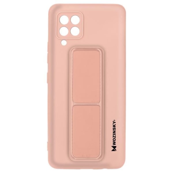 Fodral till Samsung Galaxy A42 Silikonfällbart magnetstativ Wozinsky Pink