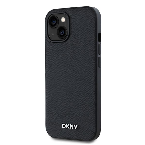 iPhone 15-fodral - MagSafe - Metall-logotyp - Svart - DKNY