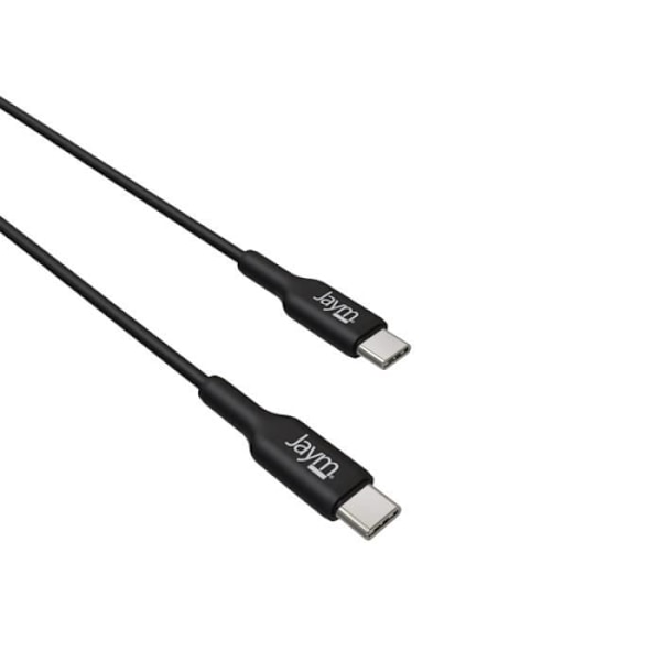 USB-C Opladningskabel - JAYM - Model PD 3.0 - 3A - 1M - Overophedningsbeskyttelse Svart