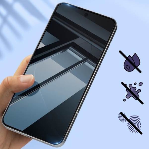 Härdat glas för Xiaomi 14 9H Hårdhet 5D Fasade kanter Svart Svart