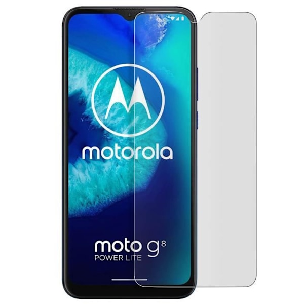 AVIZAR Skyddsfilm - Motorola Moto G8 Power Lite - Transparent Vit - Reptålig - Skydd Vit