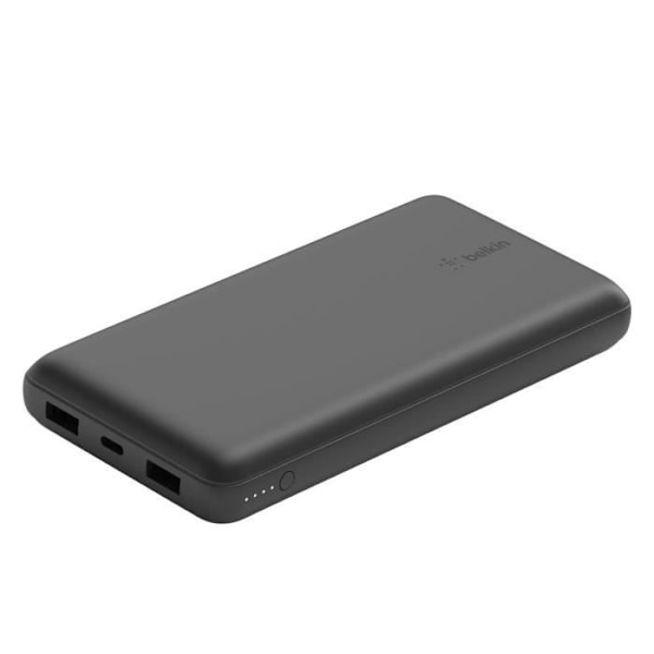 Nödbatteri 20000 mAh 2x USB och USB C 15W LED-indikator Belkin Svart Svart