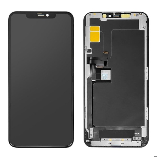 Sæt Komplett til iPhone 11 Pro Max LCD In-Cell Touchskærm Sort Svart