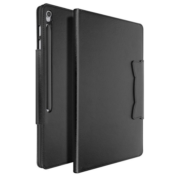Samsung Galaxy Tab S10 FE Plus Kansilaukku, Korttipidike, Video Tuki, Musta Svart
