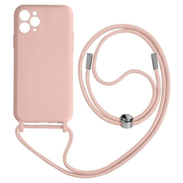 iPhone 11 Pro Max-fodral - AVIZAR - Semi-rigid - Justerbar nylonrem 80 cm - Rosa - Unisex Rosa