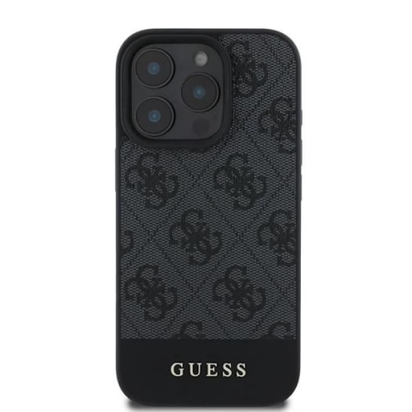 Coque - GUESS - GUHCP16XG4GLGR - iPhone 16 Pro Max - Syntetisk læder - Overlegen beskyttelse Svart