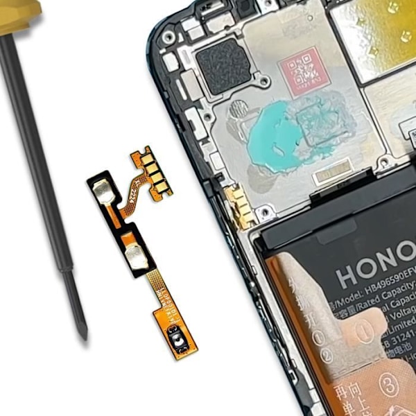 "Näppäin Power ja Ääni Honor 70 Lite, X8 5G ja X6 Musta" Svart