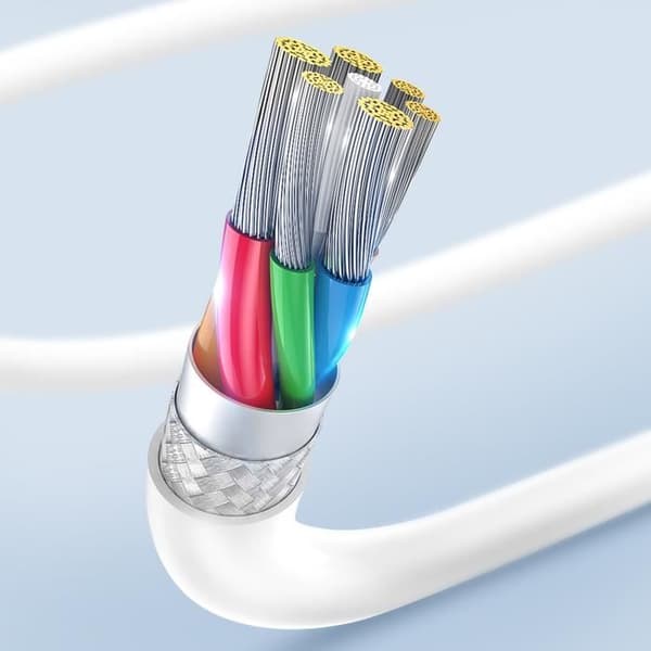 USB-C-kabel - AVIZAR - 1m - Snabb laddning - Datatransfer 2.0 - Ultra-resistent Vit
