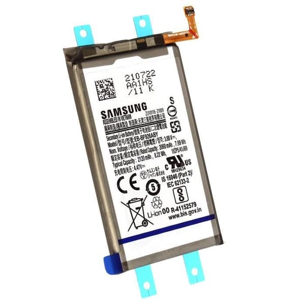 Batteri - SAMSUNG - Galaxy Z Fold 3 - 2120 mAh - Lithium Ion - Intern - Sort Svart