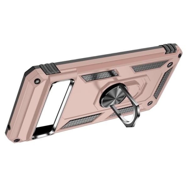 AVIZAR Hybrid Skyddsfodral för Google Pixel 8 Pro - Rose Gold - Magnetisk ringhållare Rosa