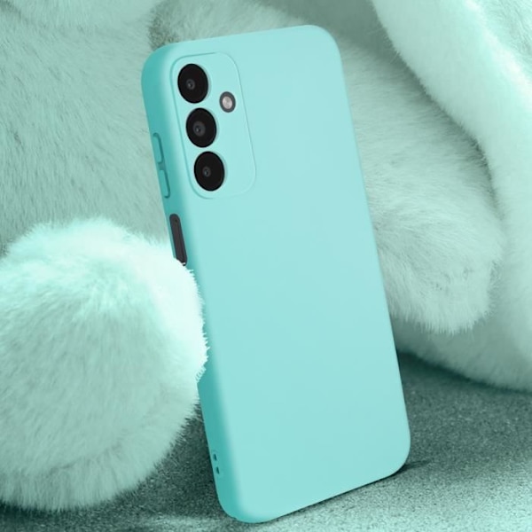 Taske til Samsung Galaxy A15 5G - AVIZAR - Halvstiv Soft-touch Anti-fingeraftryk Turkis Blå