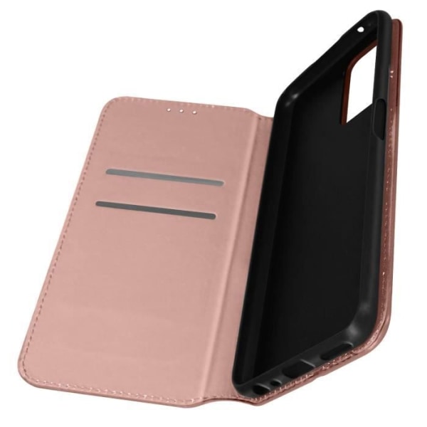 Cover Oppo A76, A96 og Realme 9i Flip Wallet Video Support pink