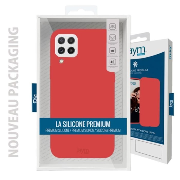 Fodral till Apple iPhone 12 Pro Max Premium Silikon Microfiber Jaym Red Röd