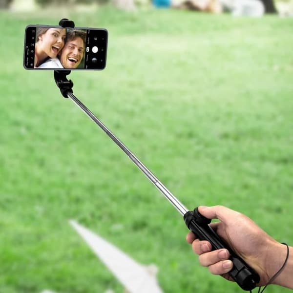 Perche à Selfie - AVIZAR - 2 i 1 - Bluetooth - Stativ - Avtagbar Fjärrkontroll