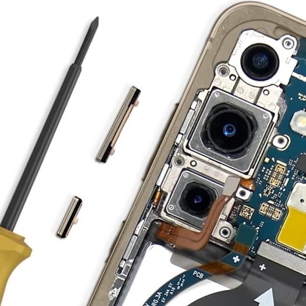Virta- ja äänenvoimakkuuspainike Samsung Galaxy S24:lle ja S24 Plus Beigelle Beige