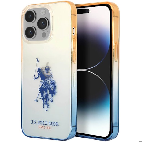 Coque til iPhone 14 Pro Max - U.S Polo - Silikonebeskyttelse - Blå