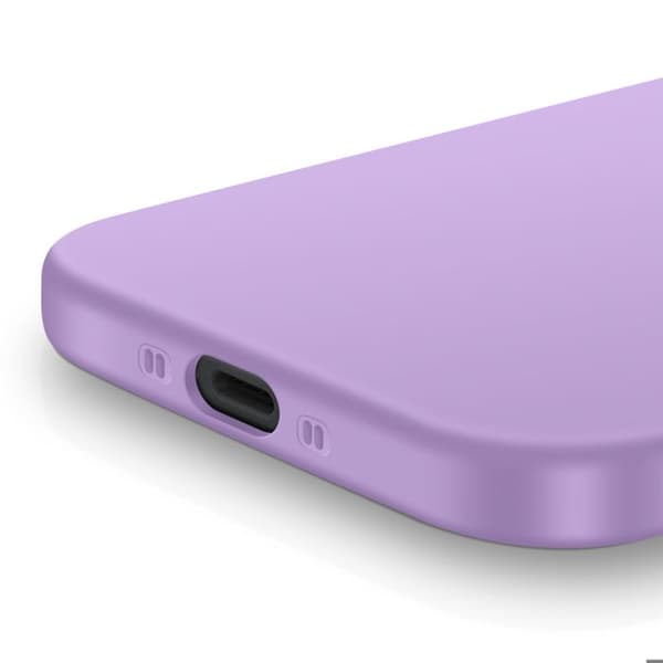 Coque til iPhone 17 Air Model Soft-Touch i blødt skridsikkert silikone lys lilla Lila