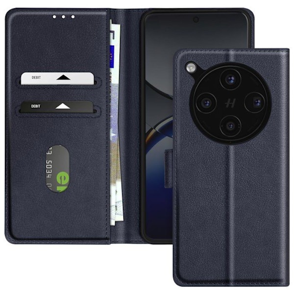 Fodral för Oppo Find X8 Pro Fällbart Plånbok och Videostöd Blå Natt Blå