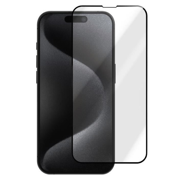 Hærdet glas - AVIZAR - iPhone 16 Pro Max - 9H Anti-ridse - Klæbende kant - Stødbeskyttelse Svart
