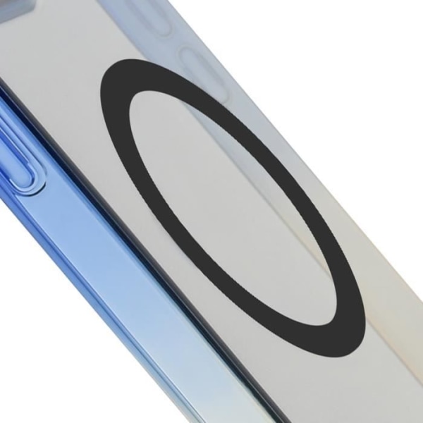 MagSafe Fodral för iPhone 15 Pro Silikon Gel Gradient Design BMW Blå