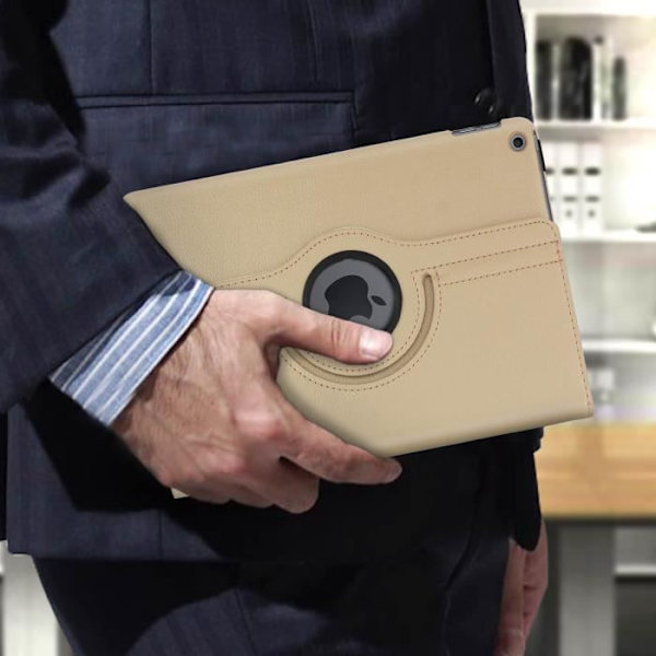 iPad-fodral 2019 10.2 - AVIZAR - Heltäckande skydd - 360° roterande ställning - Guldgul Gult guld