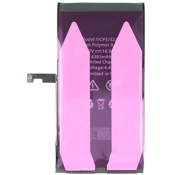 Batteri - AVIZAR - iPhone 15 Plus - Li-Polymer - 4383mAh - 3.86V - Sort Svart