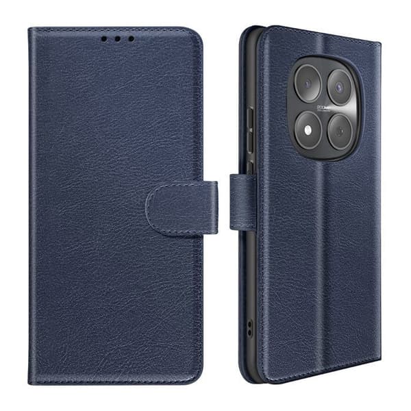 Pungetui til Redmi Note 15 Pro 5G Chesterfield Grainet Stativfunktion Mørkeblå Blå