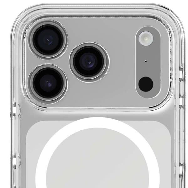 MagSafe Cover - DECODED - iPhone 17 Pro - Hybrid - Stødabsorberende - Gennemsigtig Vit