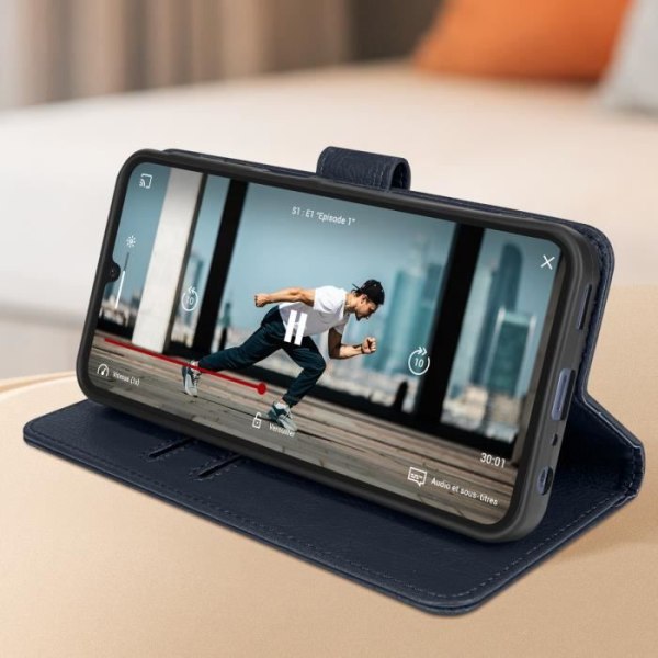 Fodral till Samsung Galaxy A25 plånbok och videohållare Midnight Blue